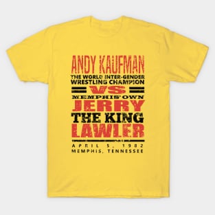 Andy Kaufman vs Jerry Lawler T-Shirt